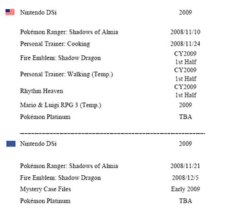 Illustration for article titled The Great 2009 Nintendo Release Schedule